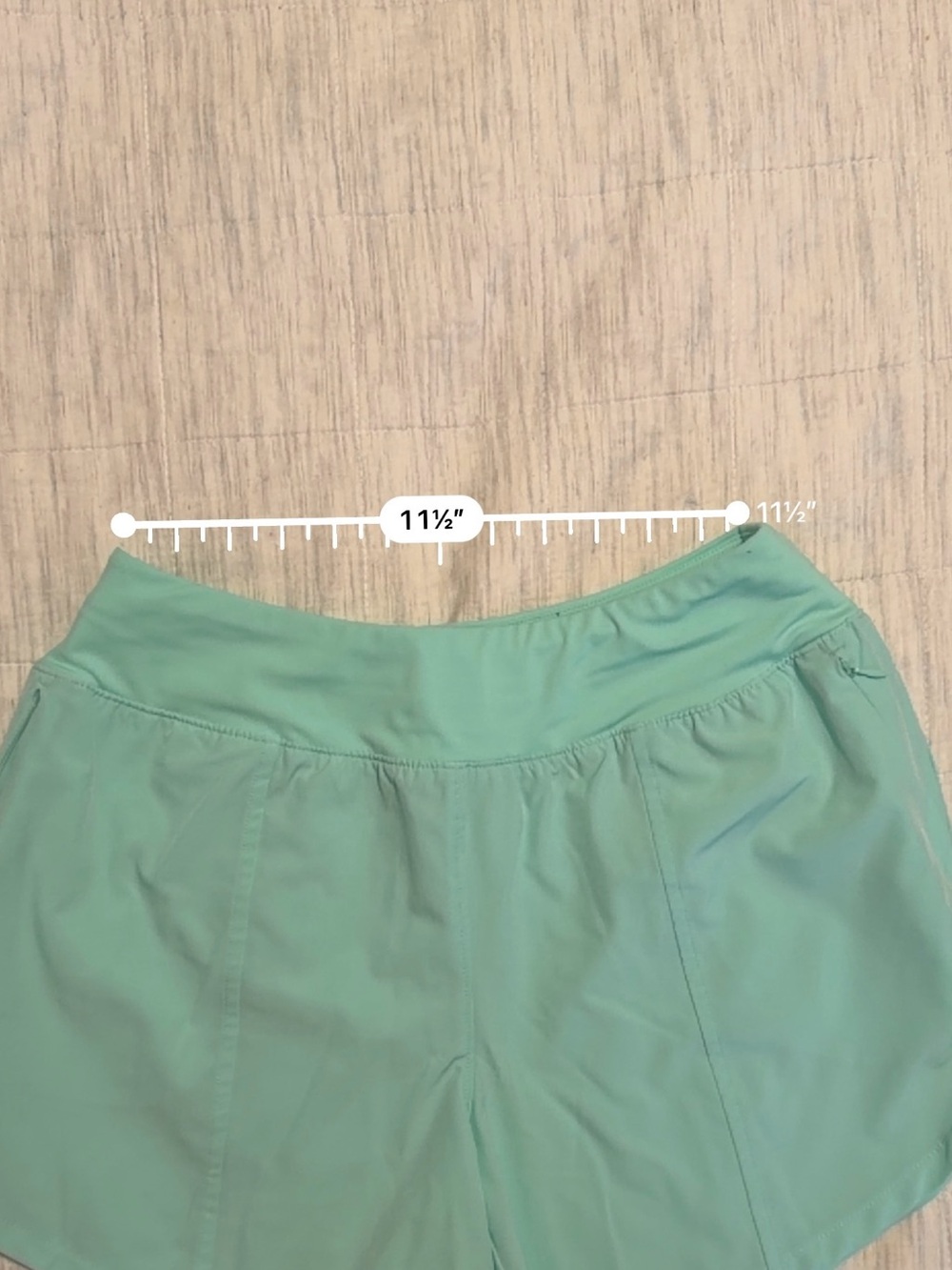 Tek Gear Women’s Medium Mint Green Athletic Running Shorts Zip Pockets - Picture 6 of 9